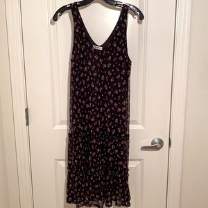 Sheer, Tiered Tank Dress, size small.